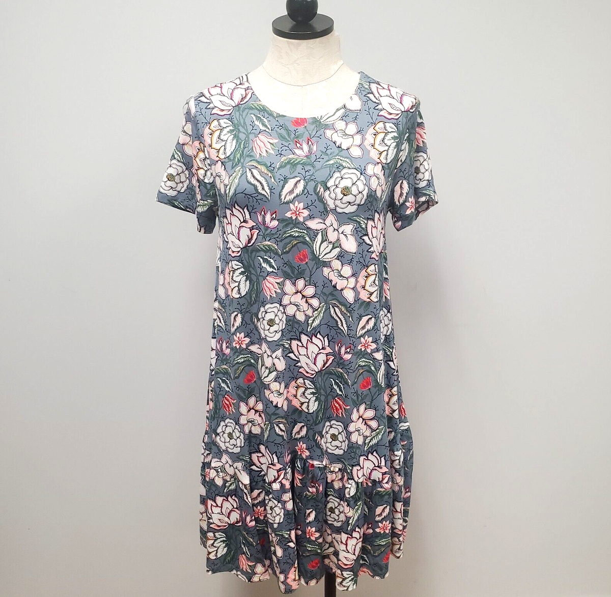 floral print jersey knit swing dress for women Dresses Images 2025