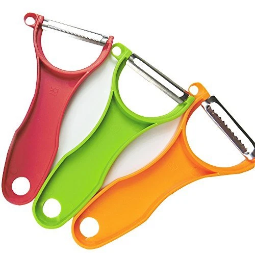 Pelapatate Multifunzione Grattugia – Tagliaverdure, Affetta, Sminuzza, Lama In Acciaio Inox, Portatile, Per Frutta E Verdura - 6