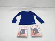POLARMAX 2C31N 2.0 WOMEN'S X-SMALL BLUE DOUBLE BASE LAYER CREWNECK TOP(SET OF 2)