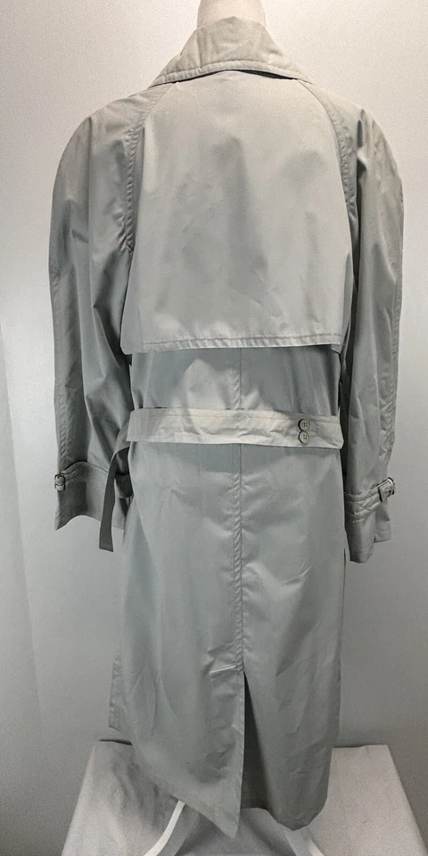 De Colección Para Mujer Emilio Pucci Trench Coat Chaqueta Grande Cinturón Doble Pecho  Foto 3 de 4