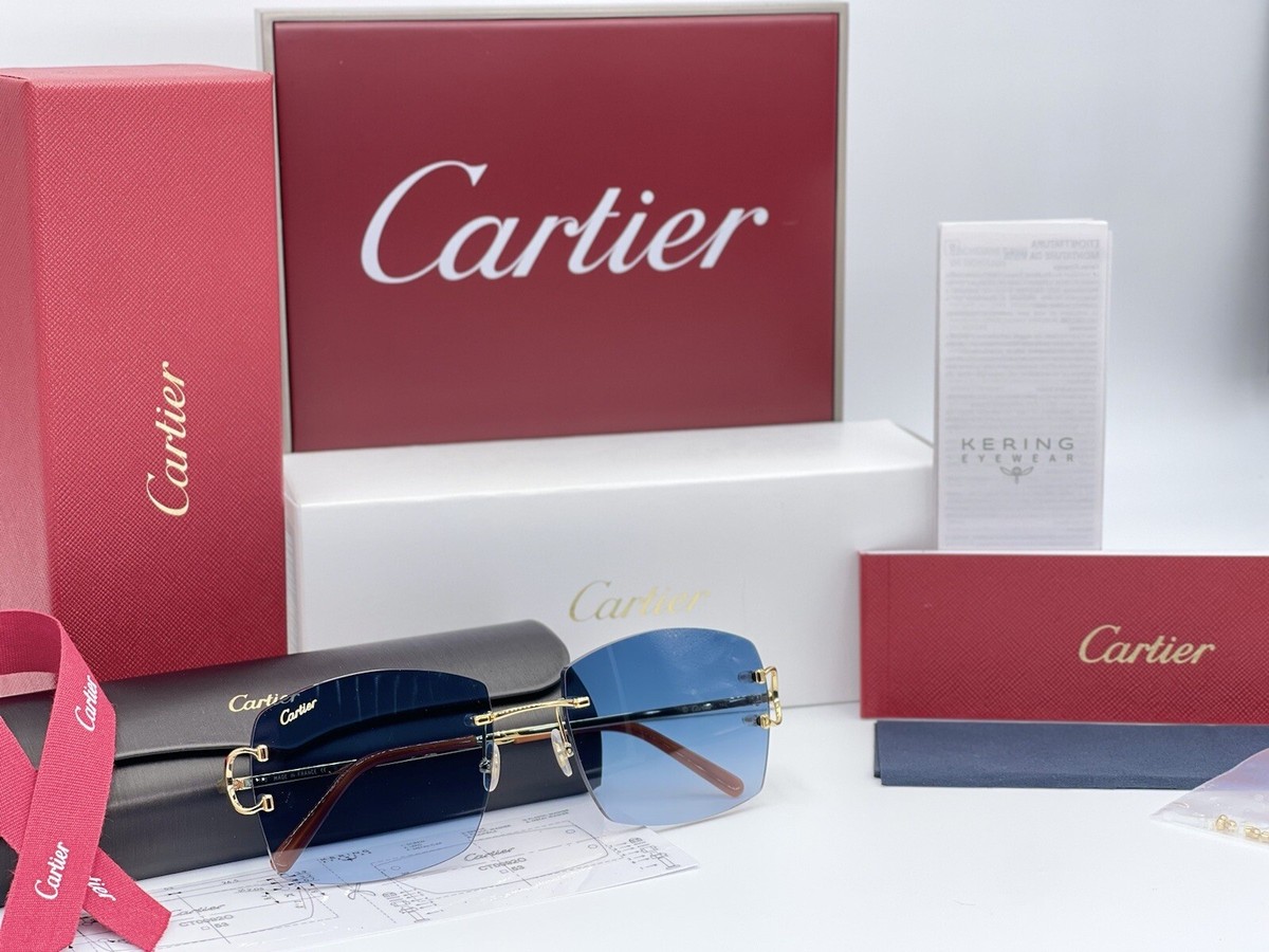 Cartier Sunglasses Piccadilly Gold Ref. CT0092O Customized With
