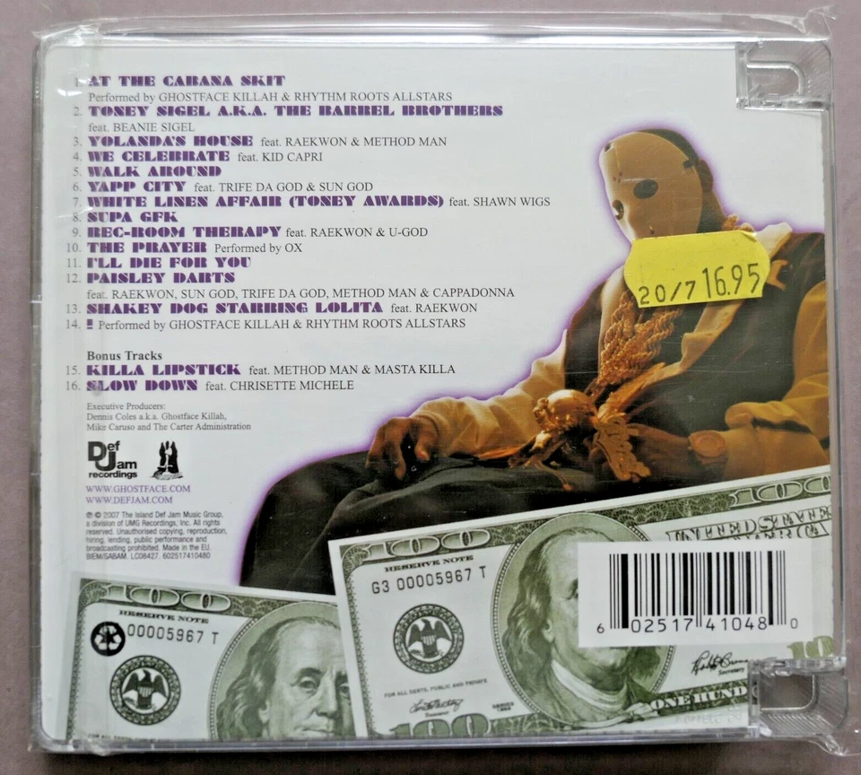 Ghostface Killah The Big Doe Rehab CD Super Case Sticker Def Jam 602517410480 M- - Bild 4 von 4