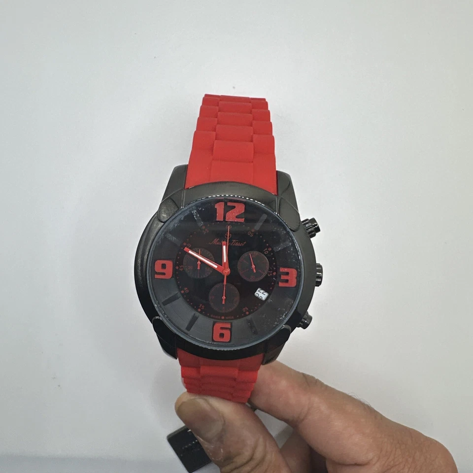Reloj Mathey-Tissot Hombre H511CHR Mathey Cronógrafo Rojo Silicona Foto 3 de 4