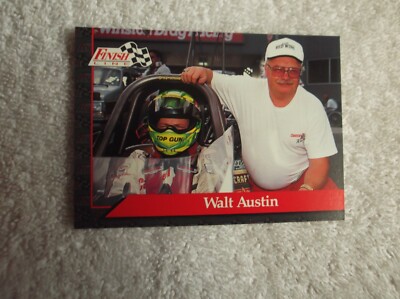 Finish Line: NHRA Winston Drag Racing ''WALT AUSTIN'' #8 Trading Card 1993