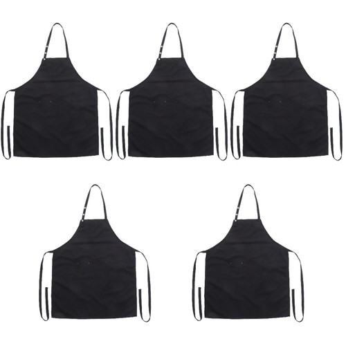 Set of 5 Friseur-Arbeits Kleidung Damen Tischgesellschaft Frisur Schürze