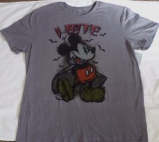 MENS SIZE 3XL HALLOWEEN VAMPIRE I BITE MICKEY MOUSE T SHIRT DISNEY STORE NWT