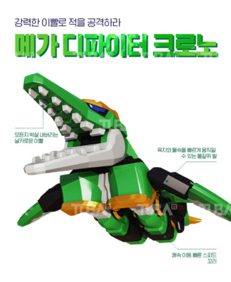 Dino Core EVOLUTION 2 MEGA D-FIGHTER KRONO Transforming Dinosaurs