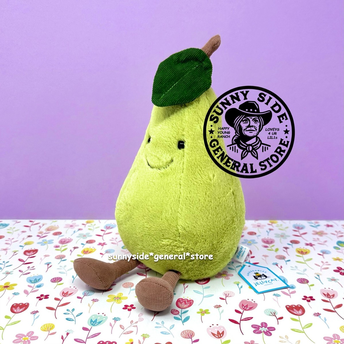 Jellycat AMUSEABLE PEAR Soft Plush Toy Super CUTE Fun Collectible