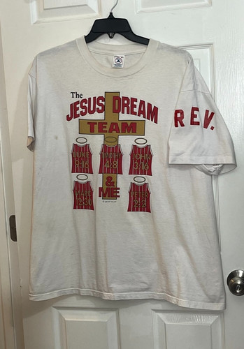 Delta Vintage T Shirt XL Jesus Dream Team Christian Religious Graphic Tee Y2K