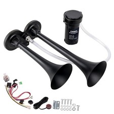 Loud Train Horn for Car 12V 150db Super 12V Standard Air Horn  Button Black