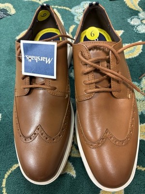 Cole Haan GRAND Oxford Leather Shoe Mens 9M British Tan C36939 Brand New 