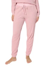 AnyBody Women's Cozy Knit Waffle Ankle Joggers Lilac Blush