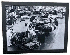 Framed 1965 Shelby Factory Gt350 Gt40 - Ready To Display 11x8.5