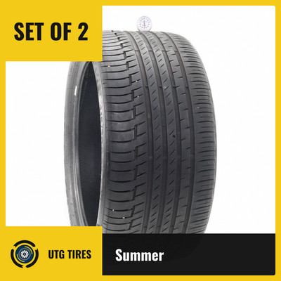 Set of (2) Used 315/30R22 Continental PremiumContact 6 107Y - 7/32