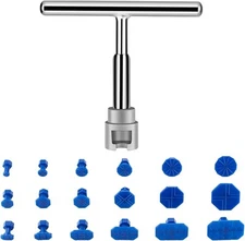 SYCOOVEN 19pcs Dent Repair Puller Kit, Universal T Bar As Picture Show 