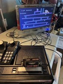 Coleco Vision Console 2 Controllers 25 Games Tested Please Read Vintage