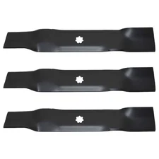 Set of 3 Mower Blades Fits John Deere 48" AM137757 GY20852 D140 D150 D160 D155