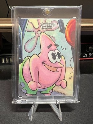 2025 Topps Chrome SpongeBob Patrick 1/1 Paul Hill Szkic Card 1 z 1