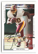 2000 Upper Deck MVP #185 Brian Mitchell Silver Script Washington Redskins