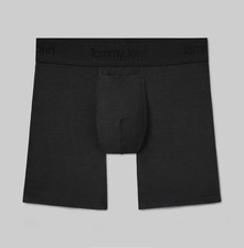 Tommy John Second Skin Boxer Brief 6 Black La...