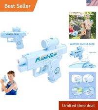 Creative Reverse Two-Way Water Gun for Ultimate Outdoor Pranks Blue