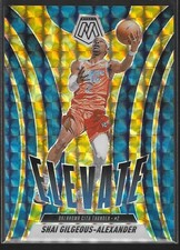 2024-25 PANINI MOSAIC SHAI GILGEOUS-ALEXANDER ELEVATE REACTIVE YELLOW /99 🔥🔥