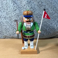 E.M. Merck Old World Christmas Golfer Nutcracker KWO Germany 11”
