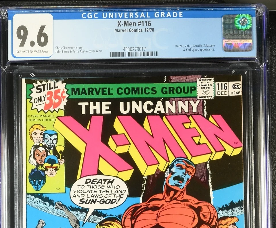 UNCANNY X-MEN #116 CGC 9.6, Chris Claremont & John Byrne Marvel Comics 1978 Foto 3 de 3