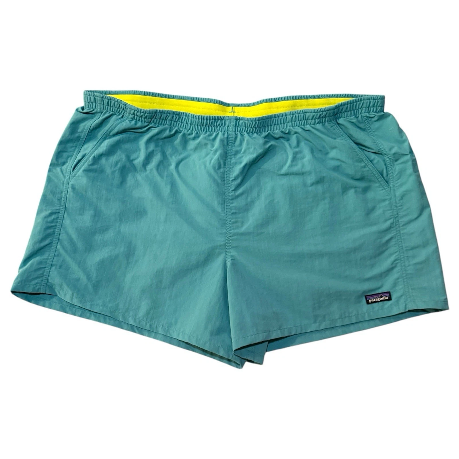 Patagonia Baggies Shorts 5” Inseam Teal XXL Men’s Nylon Drawstring Pockets 2XL