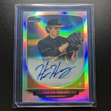 2013 Bowman Draft Picks &amp; Prospects Chrome Auto Hunter Harvey #BCA-HH Refractor