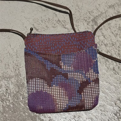 MARUCA  Cupcake  Small Jacquard Crossbody Bag Handmade in Boulder Colorado USA.