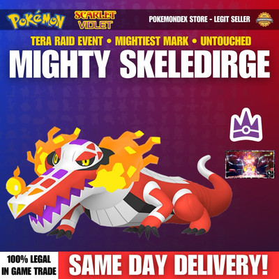 MIGTHY SKELEDIRGE   NEW 7 STAR TERA RAID  Pokemon Scarlet And Violet