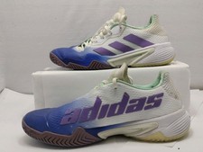 Adidas Barricade Tennis Pickleball Shoes Purple Blue White Womens Size 9