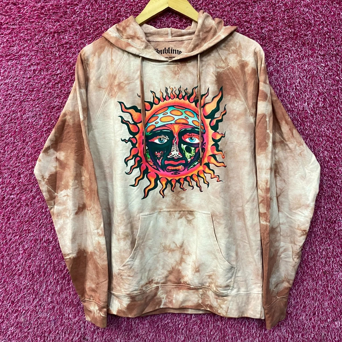 トップス \"90s sublime\" sweatshirt M dyed Vintage sublime hoodie - Gem