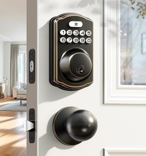 Veise Keyless Entry Smart Deadbolt Lock Set, Backlit Keypad, Auto Lock