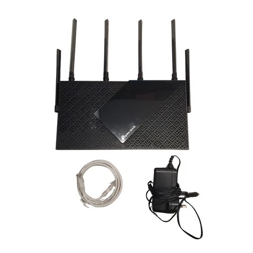 TP-Link Archer AXE75 AXE5400 Tri-Band Gigabit Wi-Fi 6E Router - Black (Untested)