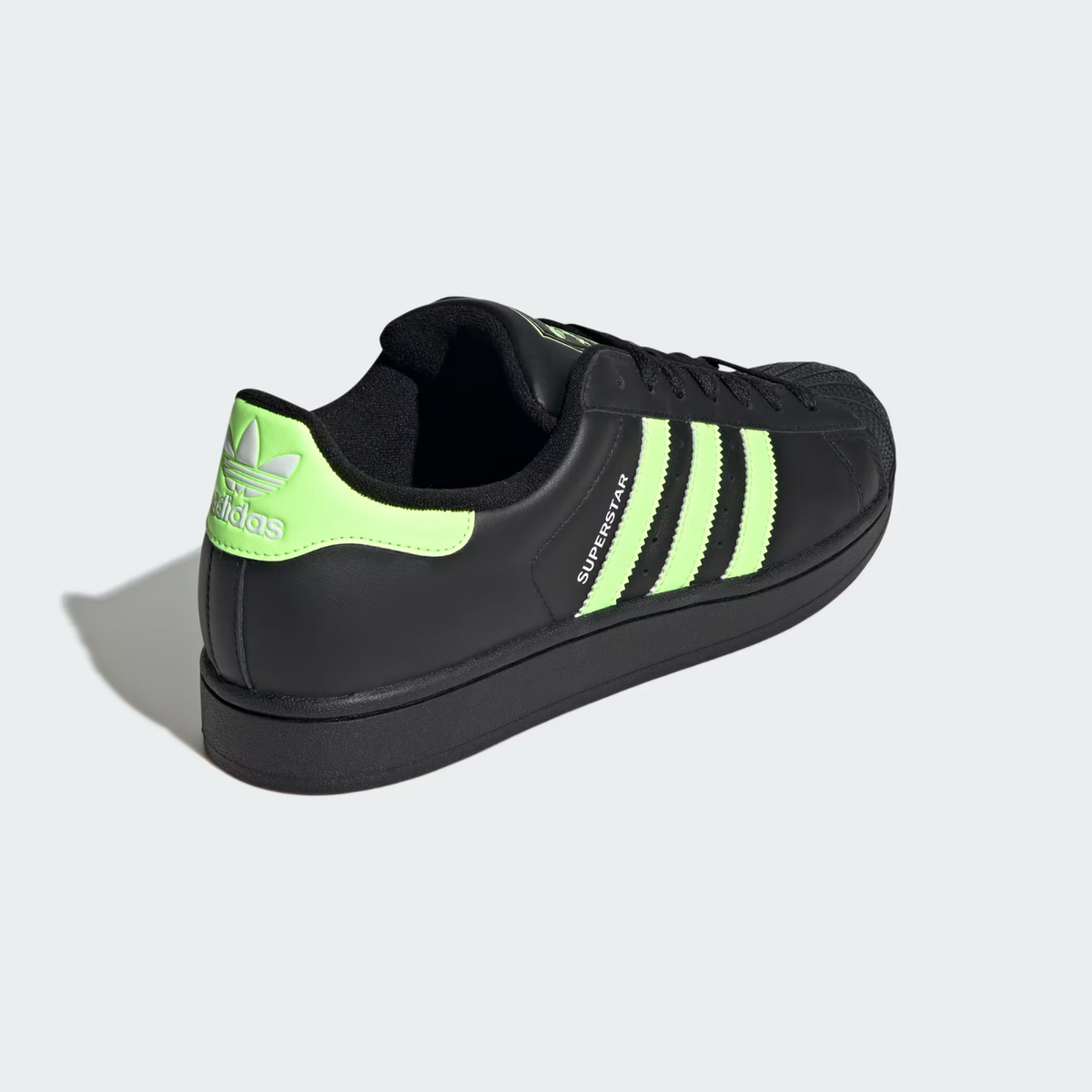 JQ3175 adidas Originals Superstar 2 Core Black Signal Green Cloud White Men\'s 8 Unisex adidas Originals Superstar II Shoes | Chicago City Sports main image 3