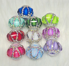 Rhinestones Fancy Beads For beadable pens or keychains 16mm set of 10