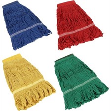 4 Pack Commercial String Mop Head, Replacement Heavy Duty Mop Head Refills,6817