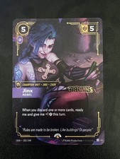 Jinx Rebel Origins Promo GOLD Stamped #202/298 Riftbound Foil English A — live eBay listing