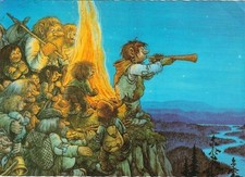 Rolf Lidberg, Trolls, Campfire, Postcard
