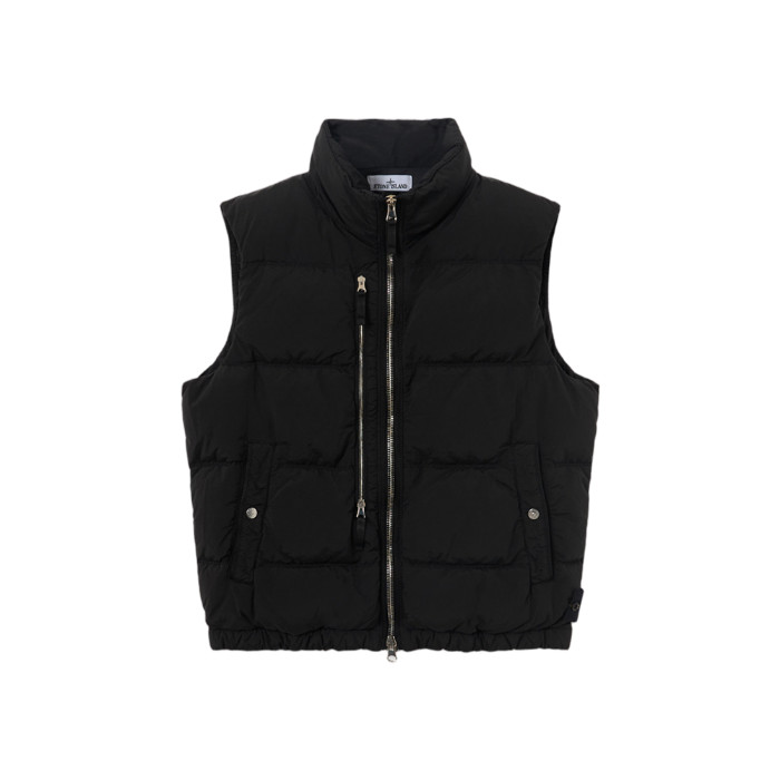 Stone Island G100006 Nylon Metal Econyl Down Vest Black 25FW