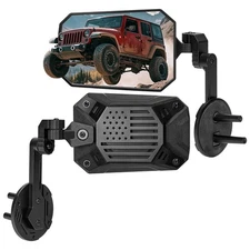 JOYTUTUS Side Mirrors Replacement Fits Wrangler JK JKU 2007-2018, US Flag