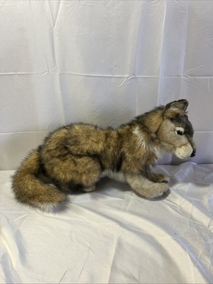 Vintage Hansa Toy International Wolf Cub Plush Realistic  2004 W/ Tag Adult Owed