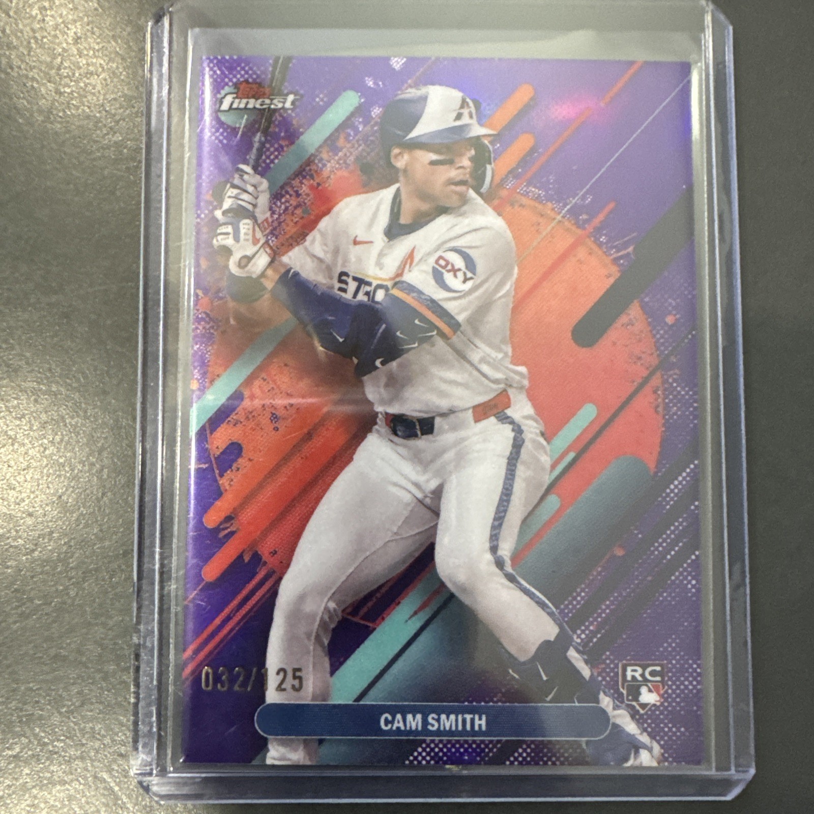 2025 Topps Finest - Rare Cam Smith #223 Purple Refractor /125 RC Houston Astros