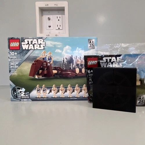 LEGO Star Wars Trade Federation Troop Carrier 40686 & AAT 30680 25th Anniversary
