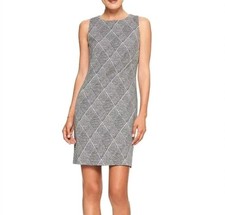 Banana Republic Black & White Sleeveless Mini Pencil Dress Size 6