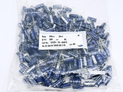 Bag 200X BL2E336M10020BB200 SAMWHA 33uF 250V 10x20 Radial Capacitor High Ripple