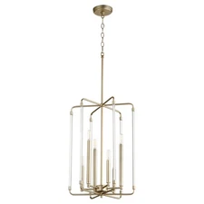Quorum International 8114-6 Brass Optic 6-Light 16"W Pendant