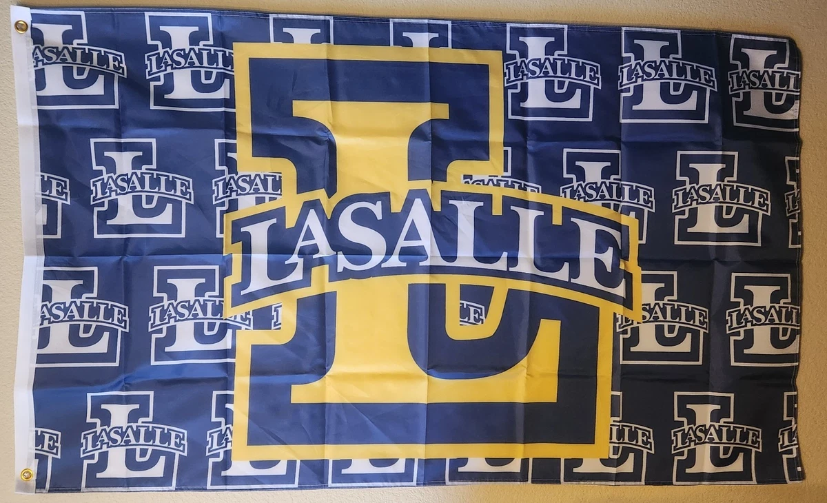 Gagliardetto In Feltro La Salle Explorers 30,5x76,2cm - Bandiera Universitaria Ufficiale Per Parete